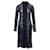Comme Des Garcons Robe longue en dentelle bleu marine Coton  ref.786763