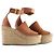 Chloé Sandali con zeppa espadrillas in pelle scamosciata marrone chiaro Chloe - vista 2