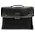 Longchamp Porte-documents noir avec quincaillerie argentée Toile  ref.786775
