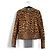 Vionnet Leopard Kalbslederjacke Mehrfarben