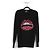 Markus Lupfer Pullover aus schwarzer Merinowolle mit paillettenbesetzten Lippen