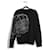 Alexander McQueen Sweatshirt mit Totenkopf-Stickerei in Schwarz und Creme Baumwolle  ref.787116