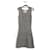 Christian Dior Grey & Off-White Woven Silk/Wool Sleeveless Mini Dress  ref.787126