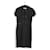 Christian Dior Black Midi Dress With Cap Sleeves Cotton  ref.787136