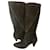 Maje suede boots Khaki Leather Deerskin  ref.787201
