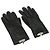 Hermès HERMES Kelly Charm Handschuhe Leder 7 Schwarze Auth 35557