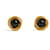 Chanel GRIPOIX SCHWARZE GLASGEFLECHT-CLIPS Golden Metall  ref.787692