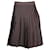 Diane Von Furstenberg Asymmetric Pleated Skirt in Brown Polyester  ref.788459