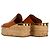 Chloé Mules con zeppa in pelle Camille marrone - vista 3