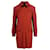 Vestido de gola de lã vermelho Valentino com laço  ref.788508