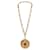 Chanel Chanel Halskette mit Medaillon Golden Metall  ref.788543