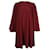Alexander McQueen Cape-Kleid aus bordeauxroter Viskose Zellulosefaser  ref.788638
