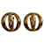 Chanel Brincos Dourado Metal  ref.789204