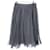 Chanel grey silk pleated skirt FR36  ref.789609
