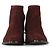 Alexander Wang Stivaletti Kori Cut-Out in pelle scamosciata bordeaux - vista 3