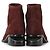 Alexander Wang Stivaletti Kori Cut-Out in pelle scamosciata bordeaux - vista 4