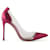 Gianvito Rossi Metallic Pink Leather And PVC Pumps Plastic  ref.789866