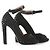 Alaïa Sapatilha peep toe com tachas Swarovski de camurça preta Alaia - vista 2