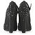 Alaïa Sapatilha peep toe com tachas Swarovski de camurça preta Alaia - vista 4