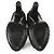 Alaïa Sapatilha peep toe com tachas Swarovski de camurça preta Alaia - vista 5