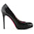 Christian Louboutin Black Patent Almond Toe Pumps Leather Patent leather  ref.789912