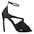 Prada Black Suede High Heel Crisscross Sandals  ref.789956
