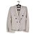 Alexandre Vauthier Blazer aus weißer Baumwolle mit goldenen Knöpfen