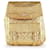 Dior Stardust Cannage-Rucksack aus goldfarbenem Leder Golden Metallisch  ref.789972