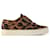Louis Vuitton Slip-On Sneakers mit Leopardenmuster Mehrfarben Leinwand  ref.789995