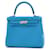 Hermès Kelly Blue Leather  ref.790355