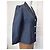 KENZO LIGHT STRUCTURED JACKET SATIN MOIREE 3 BUTTONS T 38 Navy blue - view 7