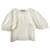 Excelente blusa vintage 70/80s Cacharel 40 (taille 2) mistura de algodão bordado branco Poliéster  ref.790726