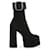 Saint Laurent Black Suede Billy Platform Ankle Boots  ref.790763