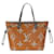 Louis Vuitton Monogram Jungle Neverfull MM Braun Leder  ref.790778