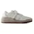 SAINT LAURENT SL24 Distressed Low Top Sneakers White Leather  ref.790800