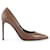 Zapatos de salón con punta en punta en marrón/ocre de Saint Laurent Castaño Roja Cuero  ref.790807