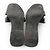 Hermès Hermes Schwarzes Lackleder Oran Flat Slides - vista 5