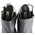 Balenciaga Sandali con zeppa in pelle nera e bianca - vista 6