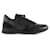 Valentino Garavani Black Leather & Suede Camouflage Rockrunner Sneakers  ref.790909