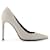 Saint Laurent White Leather Studded Pointy Toe Pumps  ref.790948