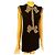 Minivestido de seda y cachemir de Chanel Negro