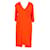 Sandro robe Orange Viscose  ref.791352