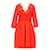 Claudie Pierlot robe Red Polyester  ref.791369