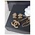 Chanel CC A19S logo perla classica GHW set collana orecchini smaltati rosa D'oro - vista 6