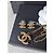 Chanel CC A19S logo perla classica GHW set collana orecchini smaltati rosa D'oro - vista 8