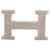 Hermès BOUCLE DE CEINTURE HERMES H POUR LIEN 32 MM EN ACIER PALLADIE GUILLOCHE BUCKLE Argenté  ref.791592