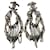 Chanel Earrings Silvery Metal Pearl  ref.791597