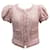 CHANEL JACKET WITH BALLOON SLEEVES PINK S27739 38 M IN TWEED PINK JACKET  ref.791607