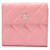 Chanel Kompakte Brieftasche aus Leder Pink Kalbähnliches Kalb  ref.791719