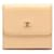 Chanel Carteira compacta de couro Bege Bezerro-como bezerro  ref.791755